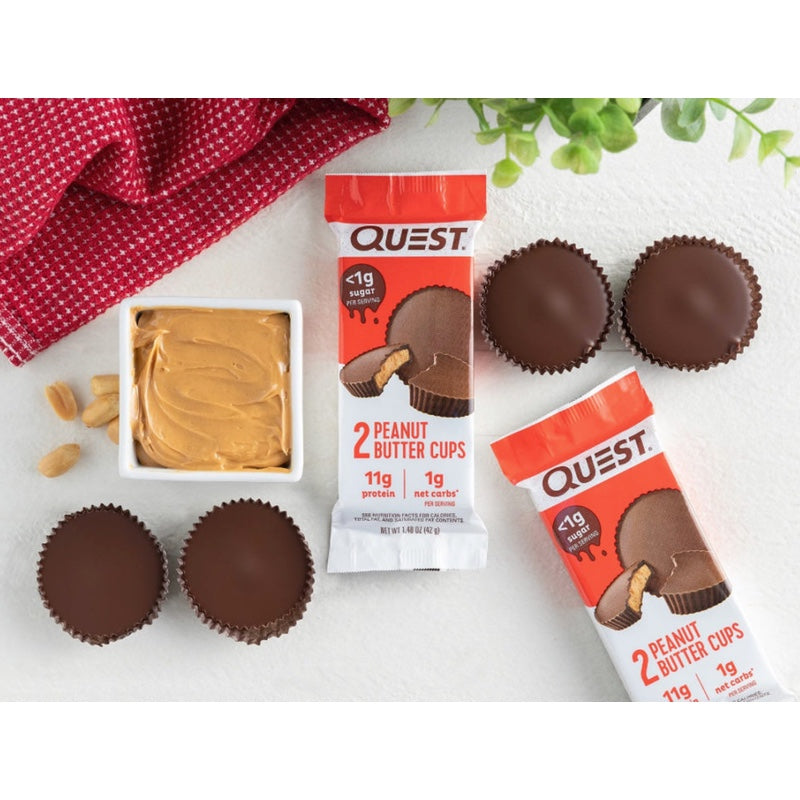 Quest Nutrition Peanut Butter Cups - 12 Bars - Protein Bars - Hyperforme.com