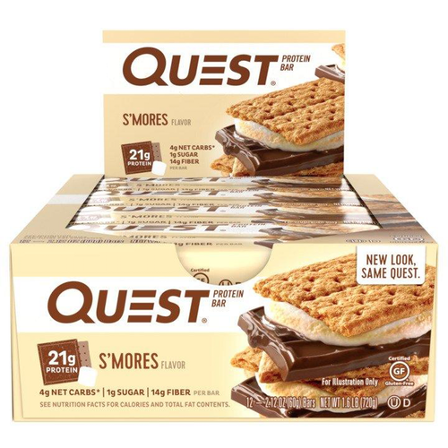 Quest Bars - 12 Bars S’Mores - Protein Bars - Hyperforme.com
