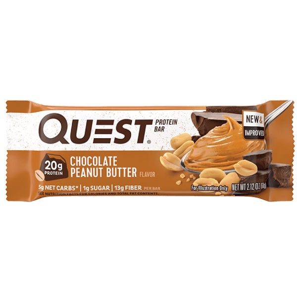 Quest Bars - 1 Bar Chocolate Peanut Butter - Protein Bars - Hyperforme.com