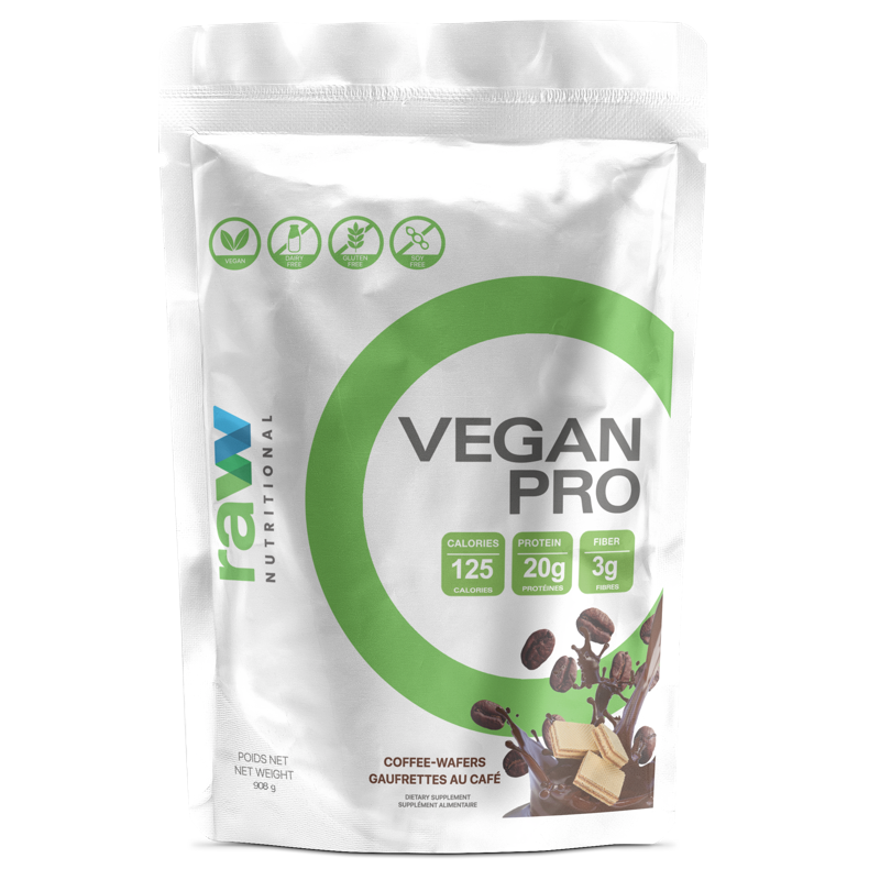 Raw Nutritional Vegan Pro - 908g Coffee-Wafers - Protein Powder (Vegan) - Hyperforme.com