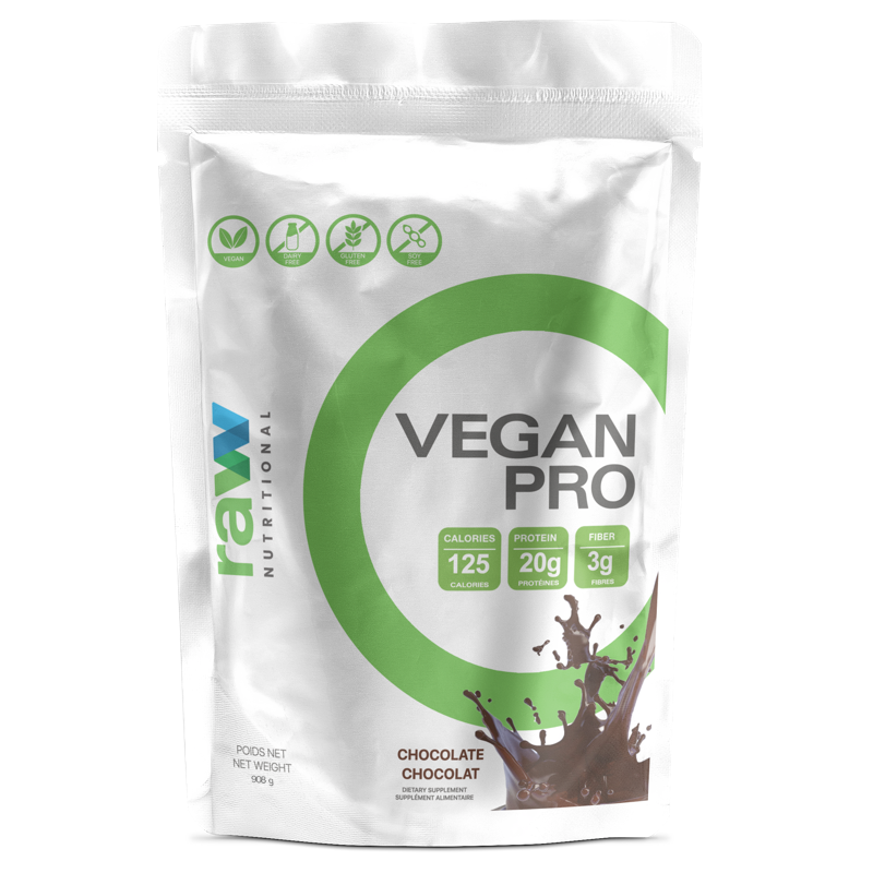 Raw Nutritional Vegan Pro - 908g Chocolate - Protein Powder (Vegan) - Hyperforme.com
