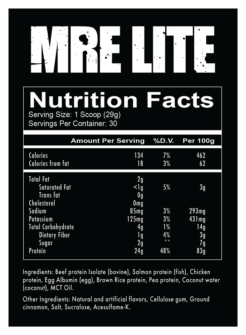Redcon1 MRE Lite - 1.92lb - Protein Powder (Meal Replacement) - Hyperforme.com