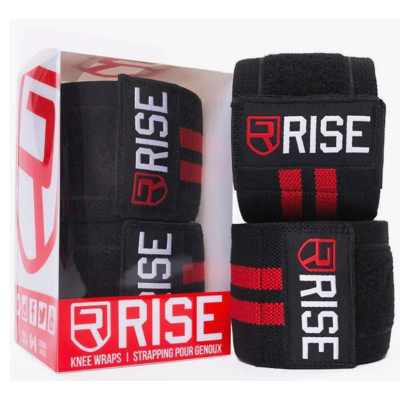 Rise Knee Wraps Black - Apparel & Accessories - Hyperforme.com
