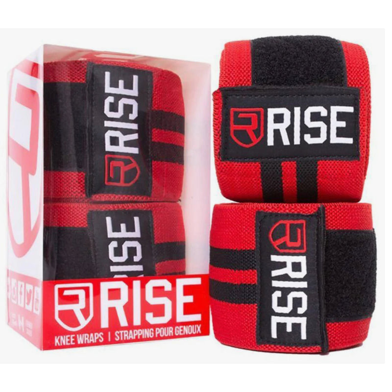 Rise Knee Wraps Red - Apparel & Accessories - Hyperforme.com
