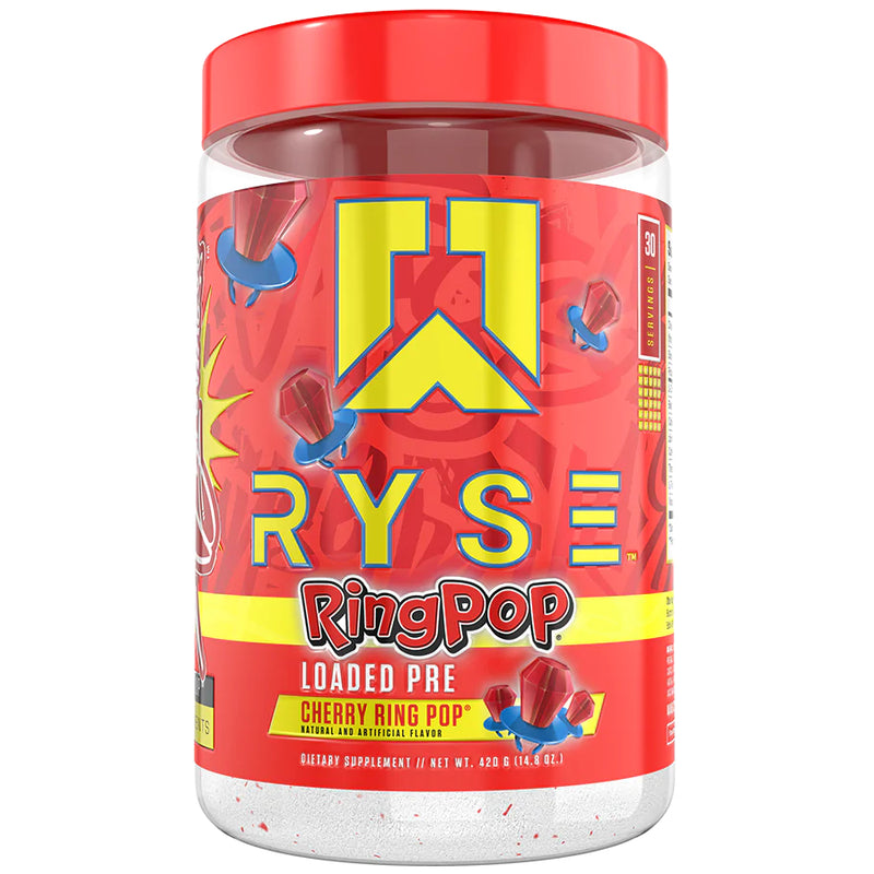 Ryse Loaded Pre-Workout - 30 Servings Cherry Ring Pop - Pre-Workout - Hyperforme.com