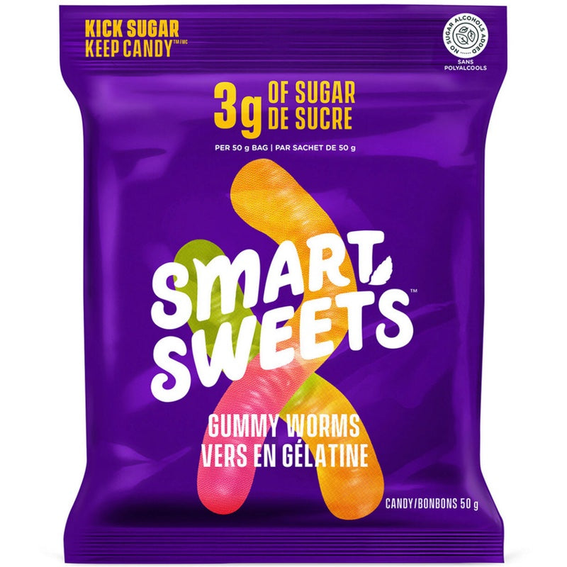 Smart Sweets - 1 Bag Gummy Worms - Snacks - Hyperforme.com