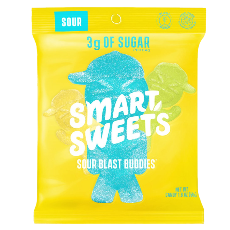 Smart Sweets - 1 Bag Sour Blast Buddies *Plant-Based - Snacks - Hyperforme.com
