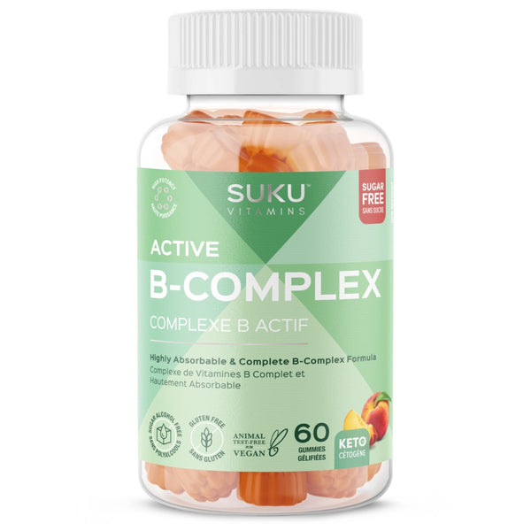 Suku Active B-Complex - 60 Gummies - Vitamins and Minerals Supplements - Hyperforme.com