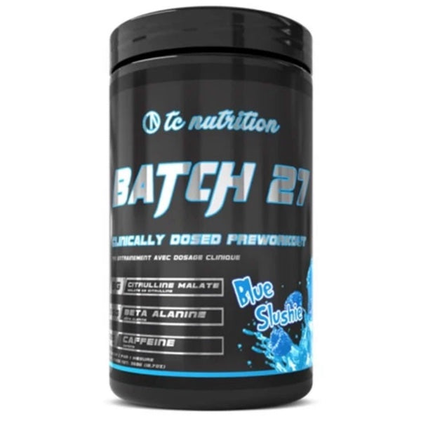 TC Nutrition Batch 27 Pre-Workout - 20 Servings Blue Slushie - Pre-Workout - Hyperforme.com
