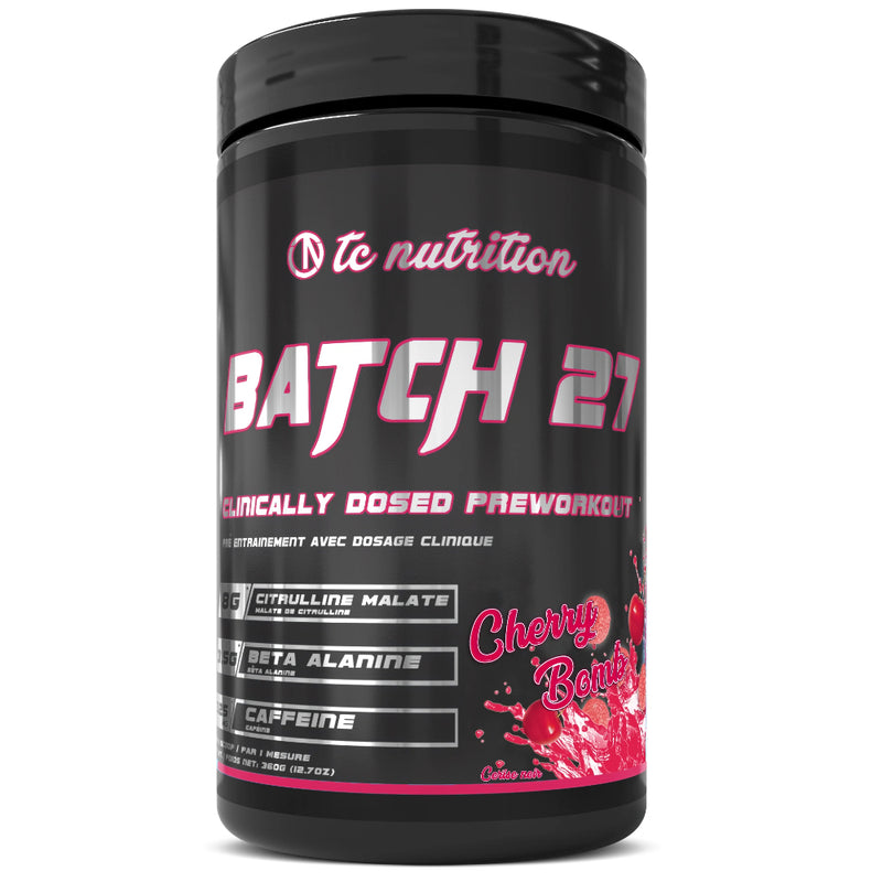 TC Nutrition Batch 27 Pre-Workout - 20 Servings Cherry Bomb - Pre-Workout - Hyperforme.com