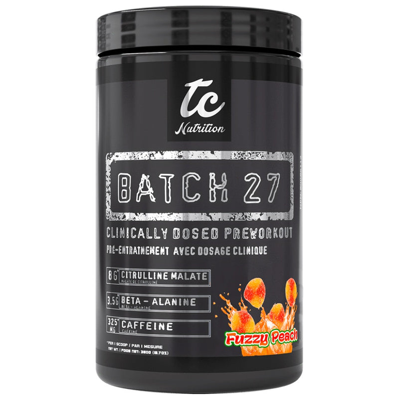 TC Nutrition Batch 27 Pre-Workout - 20 Servings Fuzzy Peach - Pre-Workout - Hyperforme.com