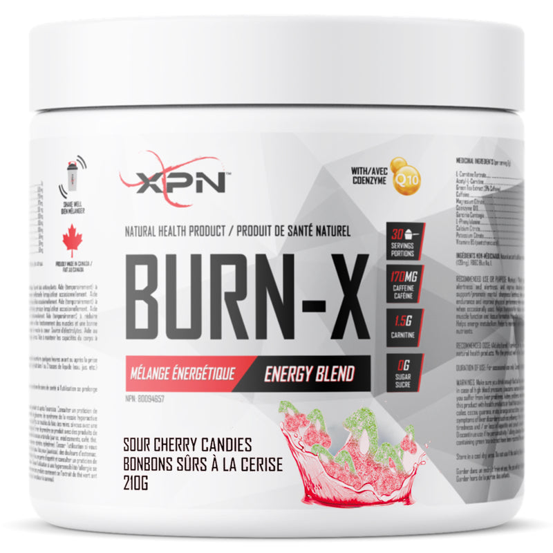 XPN Burn-X - 30 Servings Sour Cherry Candies - Energy Burner - Hyperforme.com