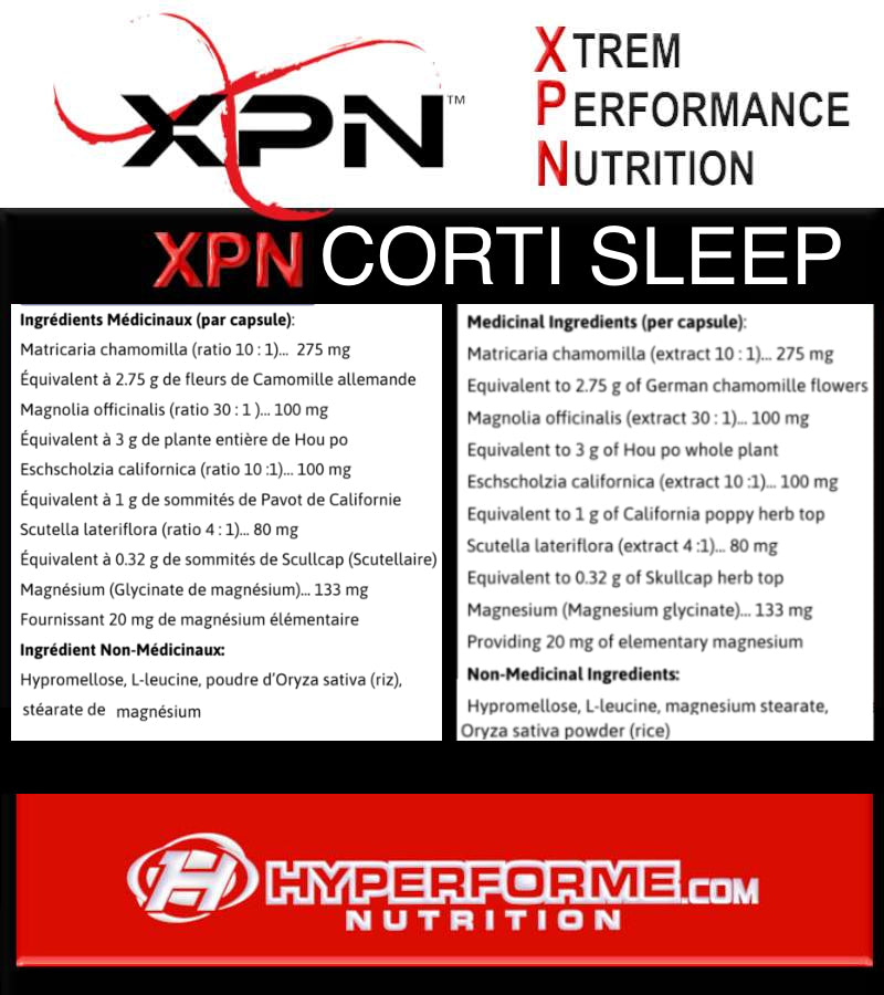 XPN Corti Sleep - 90 Caps - Sleep Aid Supplements - Hyperforme.com