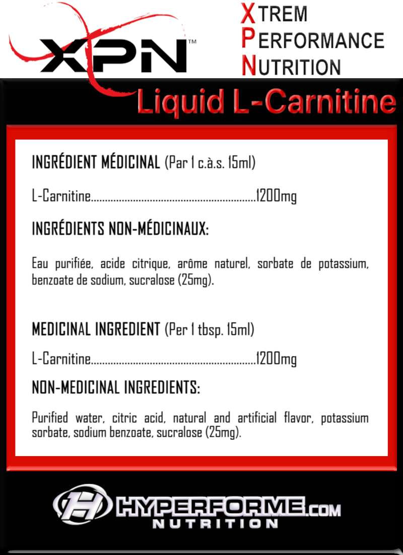 XPN Liquid L-Carnitine Berries - 500ml - Weight Loss Supplements - Hyperforme.com