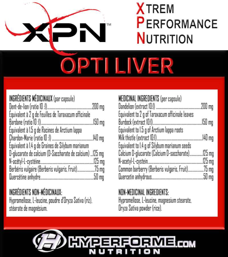 XPN Opti Liver - 90 Caps - Liver Protection Supplements - Hyperforme.com