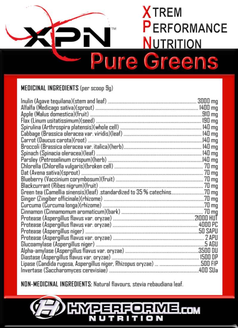 XPN Pure Greens - 300g - Superfoods (Greens) - Hyperforme.com