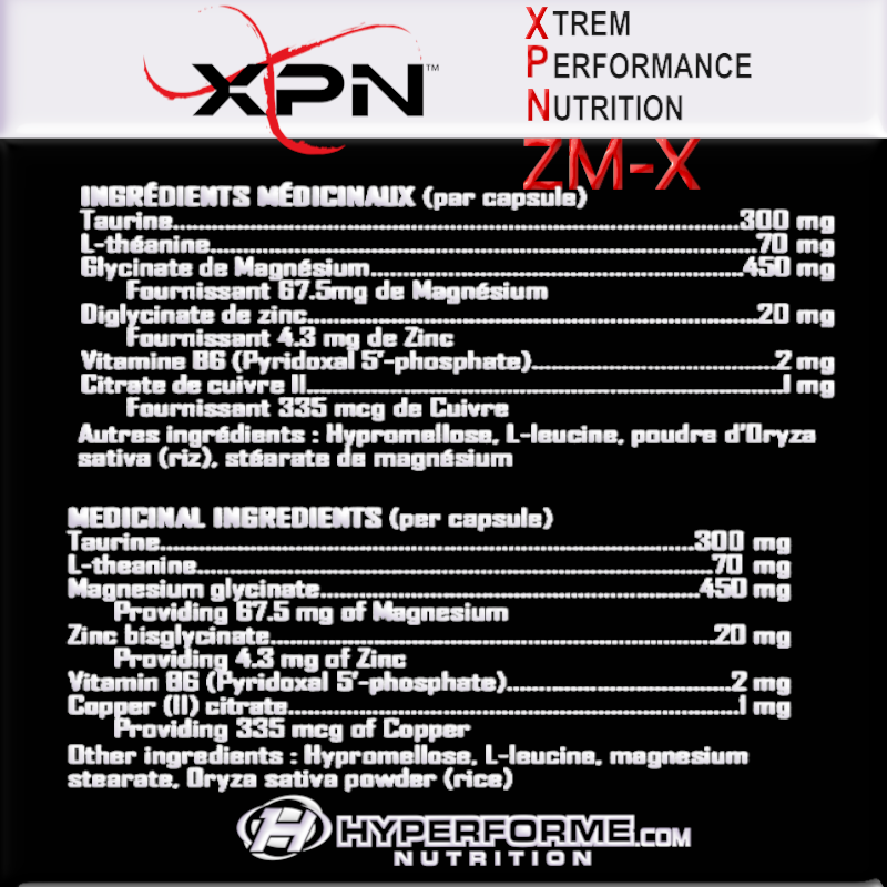 XPN ZM-X - 90 Caps - Vitamins and Minerals Supplements - Hyperforme.com