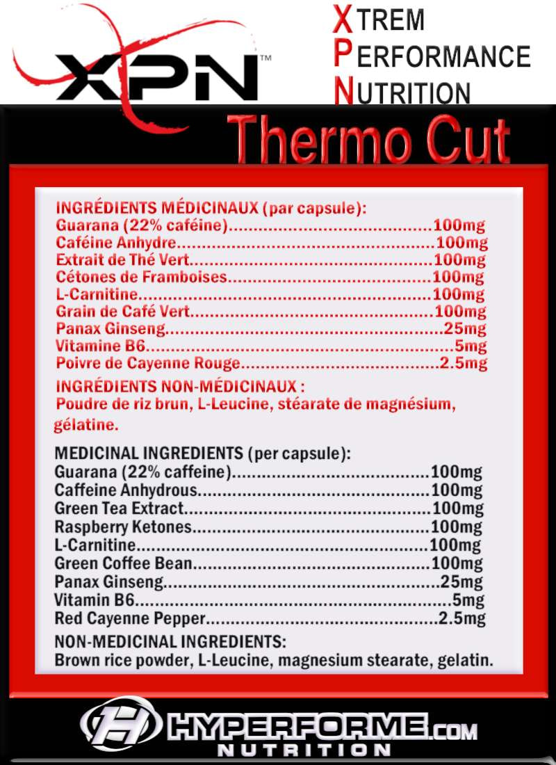 XPN Thermo Cut - 100 caps - Weight Loss Supplements - Hyperforme.com