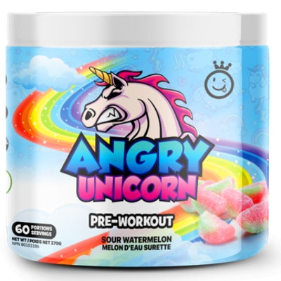 Yummy Sports Angry Unicorn - 60 Servings Sour Watermelon - Pre-Workout - Hyperforme.com