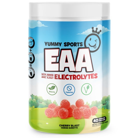 Yummy Sports EAA + Electrolytes- 40 Servings Cherry Blast - EAA - Hyperforme.com