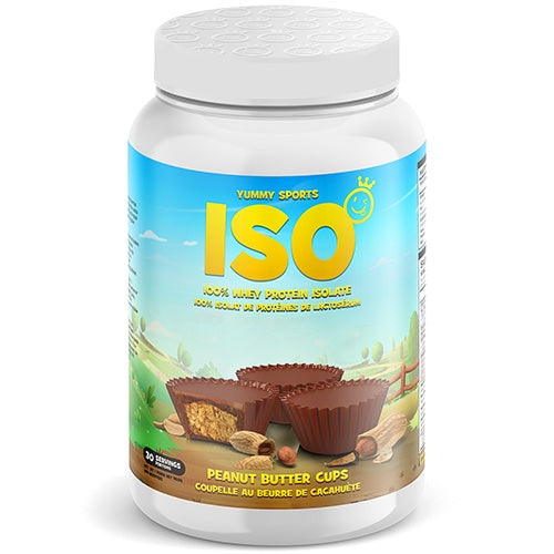 Yummy Sports Iso - 2lb Peanut Butter Cups - Protein Powder (Whey Isolate) - Hyperforme.com