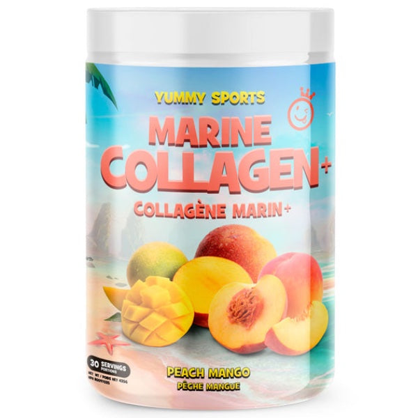 Yummy Sports Marine Collagen - 30 Servings Peach Mango - Collagen Supplements - Hyperforme.com