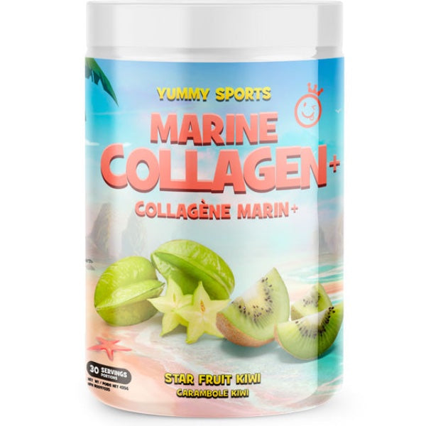 Yummy Sports Marine Collagen - 30 Servings Star Fruit Kiwi - Collagen Supplements - Hyperforme.com
