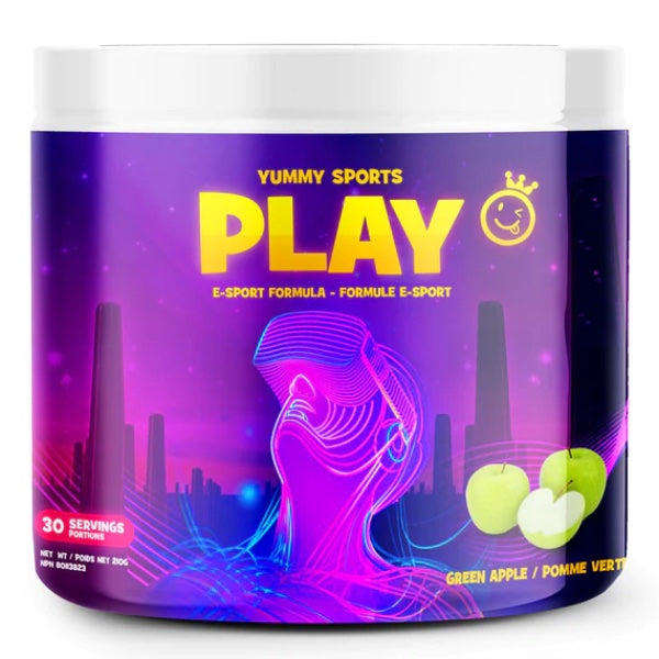 Yummy Sports Play- 30 Servings Green Apple - Brain Supplements - Hyperforme.com