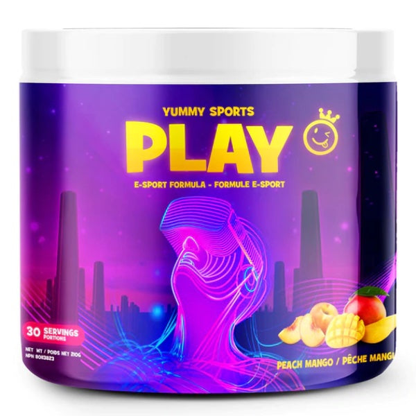 Yummy Sports Play- 30 Servings Peach Mango - Brain Supplements - Hyperforme.com