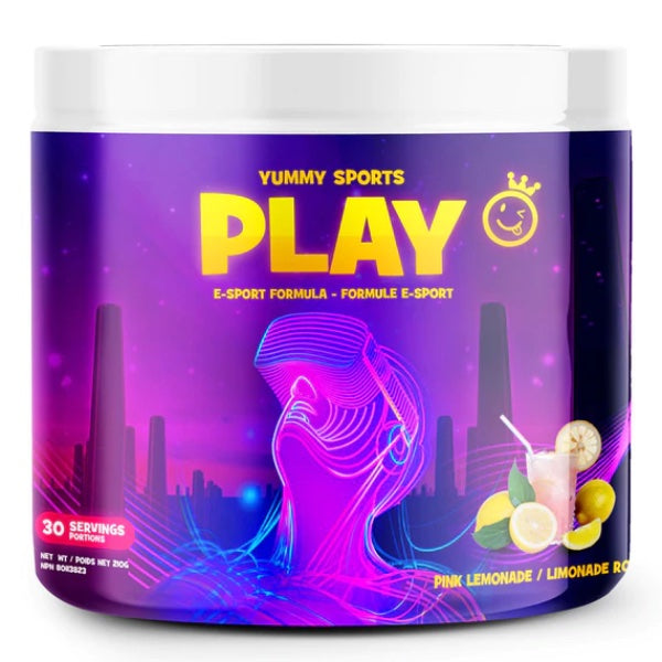 Yummy Sports Play- 30 Servings Pink Lemonade - Brain Supplements - Hyperforme.com