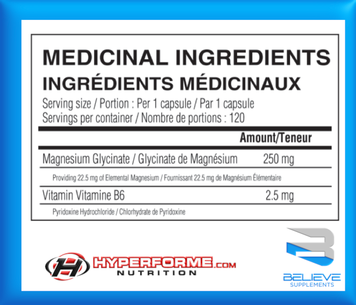 Believe B6 + Magnesium - 120 Caps - Vitamins and Minerals Supplements - Hyperforme.com