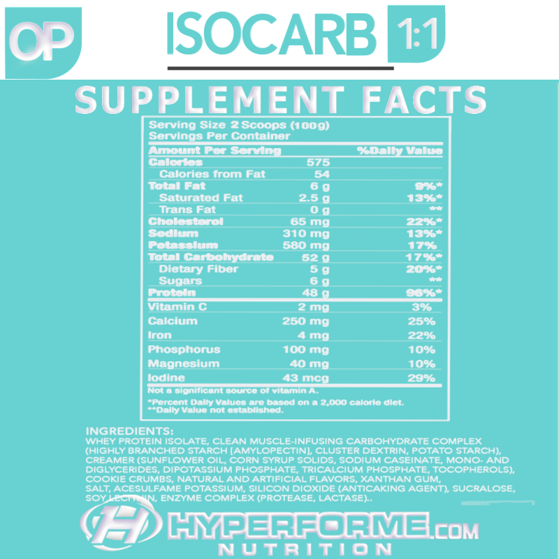 Osmo Pharma Isocarb - 7lb - Protein Powder (weight Gainer) - Hyperforme.com
