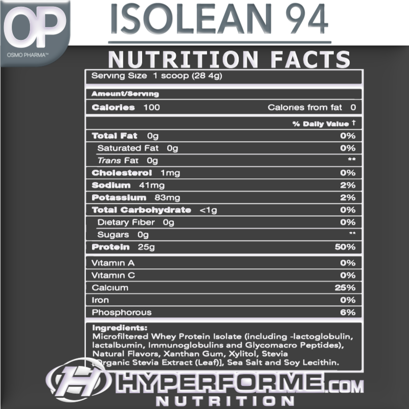 Osmo Pharma Isolean - 5lb - Protein Powder (Whey Isolate) - Hyperforme.com