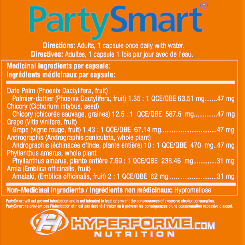 Himalaya Party Smart - 1 Capsule - Liver Protection Supplements - Hyperforme.com