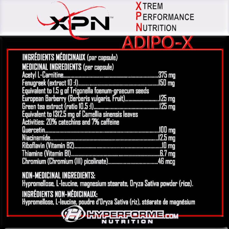 XPN Adipo-X - 120 Caps - Weight Loss Supplements - Hyperforme.com